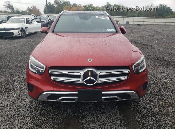 W1N0G8EB1MF922826 2021 MERCEDES-BENZ GLC-CLASS Burgundy წინა ხედი