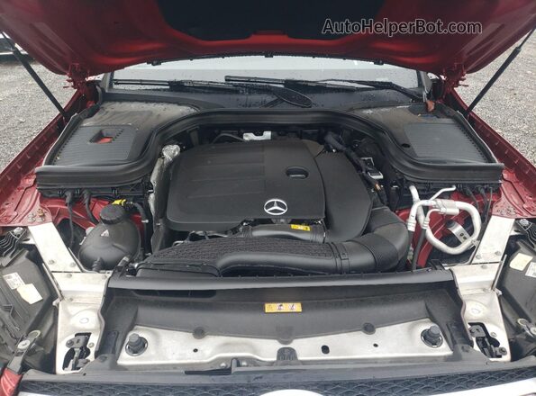 W1N0G8EB1MF922826 2021 MERCEDES-BENZ GLC-CLASS Burgundy ძრავის განყოფილების ხედი