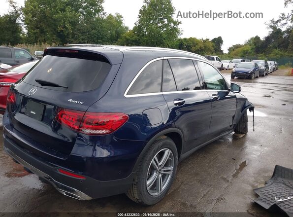 W1N0G8EB4MF928202 2021 MERCEDES-BENZ GLC 300 Синий Задняя правая четверть