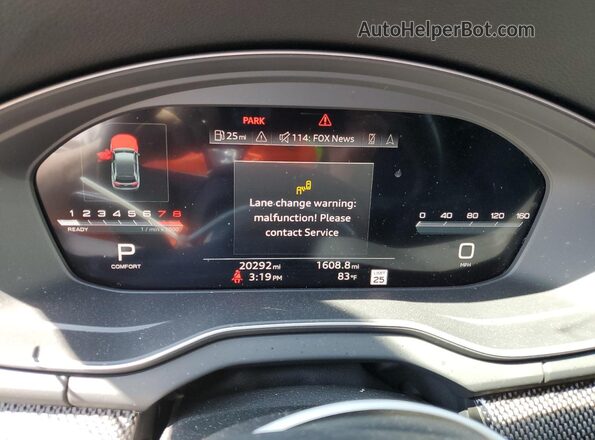 WA134AFY0R2122017 2024 AUDI SQ5 Gray Սարքավորումների վահանակի տեսք