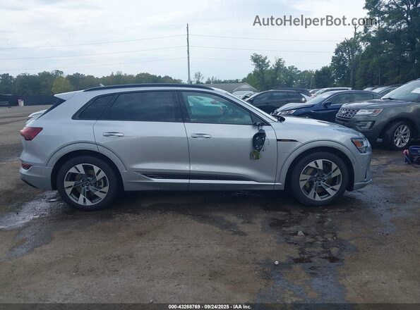 WA1AAAGE0NB045633 2022 AUDI E-TRON Silver Вид задньої частини салону