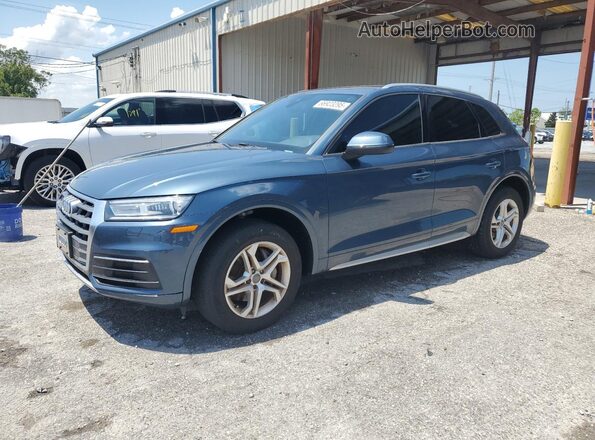 WA1ANAFY9J2200528 2018 AUDI Q5 Blue Передня ліва чверть