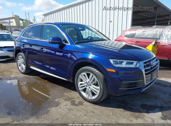 WA1BNAFY6J2011663 2018 AUDI Q5 Dark Blue Передня права чверть