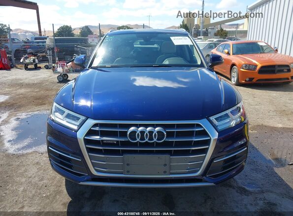 WA1BNAFY6J2011663 2018 AUDI Q5 Dark Blue Вид щитка приладів