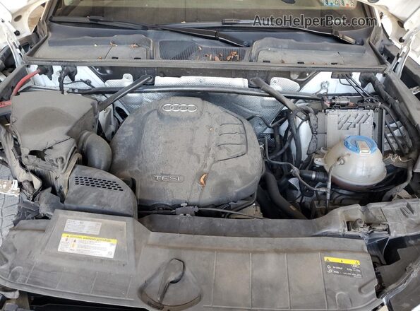 WA1BNAFY9J2008952 2018 AUDI Q5 White Вид підкапотного простору