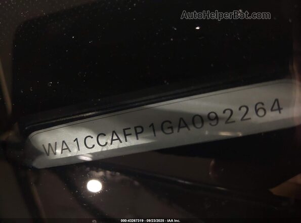 WA1CCAFP1GA092264 2016 AUDI SQ5 Gray Vista del compartimento del motor