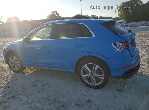 WA1EECF37N1148930 2022 AUDI Q3 Синий Задняя левая четверть