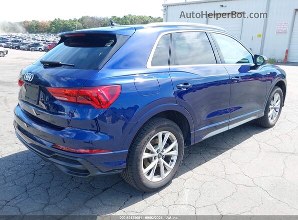 WA1EECF3XN1122726 2022 AUDI Q3 Синий Задняя правая четверть