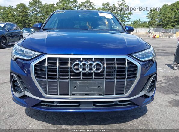 WA1EECF3XN1122726 2022 AUDI Q3 Синий Вид задней части салона