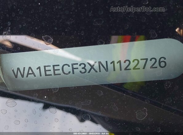 WA1EECF3XN1122726 2022 AUDI Q3 Синий 