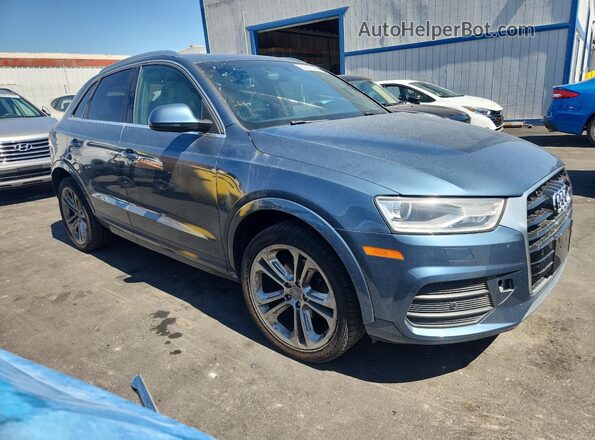 WA1EFCFS0GR010011 2016 AUDI Q3 Blue Delantero derecho