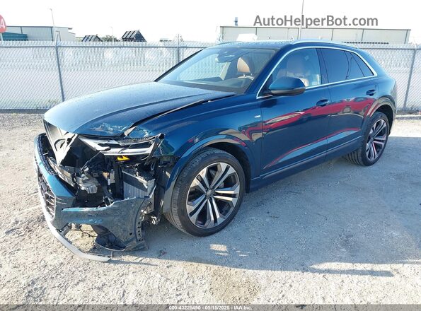 WA1EVAF12MD003519 2021 AUDI Q8 Green Vista tres cuartos delantera izquierda