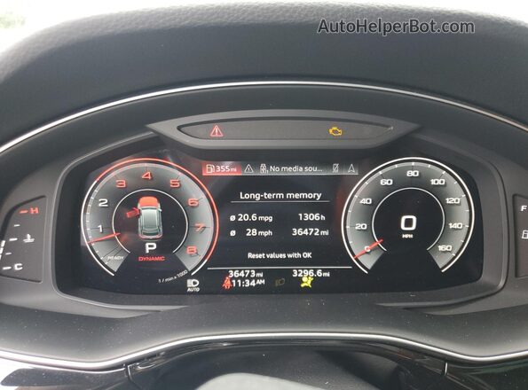 WA1EVBF18PD008640 2023 AUDI Q8 Черный Вид щитка приборов