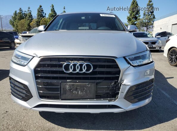 WA1HCCFS7JR019866 2018 AUDI Q3 Silver Вид спереду