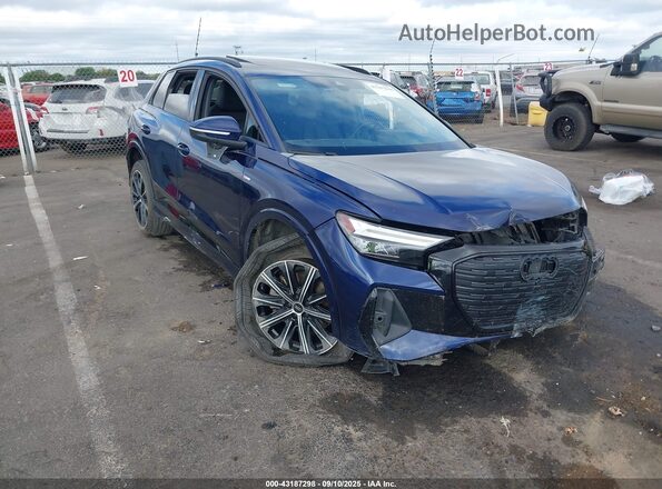 WA1L2BFZ2NP053655 2022 AUDI Q4 Blue Przód prawy