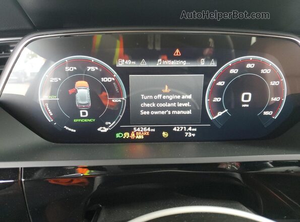 WA1LAAGE2NB032102 2022 AUDI E-TRON Gray Սարքավորումների վահանակի տեսք