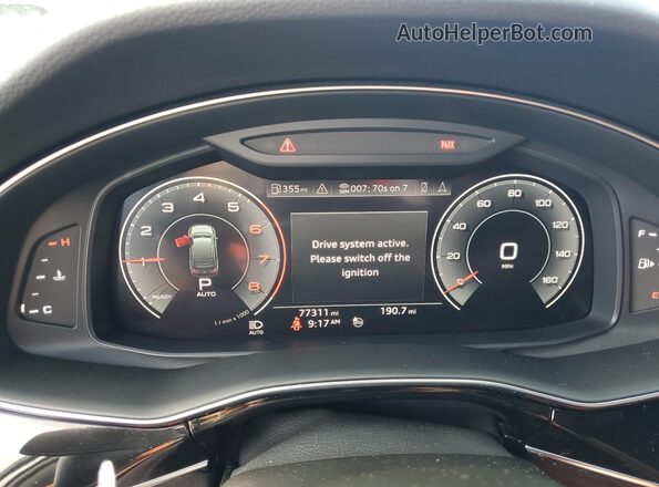 WA1LXAF71LD001295 2020 AUDI Q7 White Սարքավորումների վահանակի տեսք