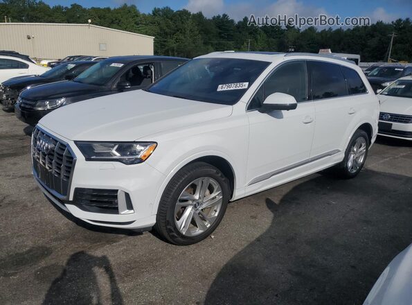 WA1LXAF71LD001295 2020 AUDI Q7 White Առջևի ձախ երեք քառորդ տեսարան