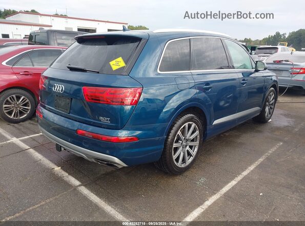WA1VAAF76JD043906 2018 AUDI Q7 Синий Задняя правая четверть