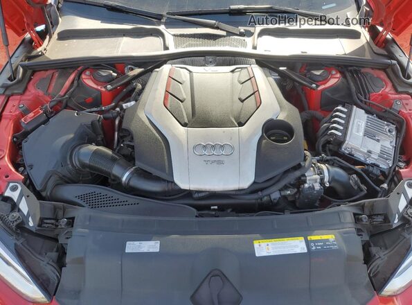 WAU24GF52JN005503 2018 AUDI S5 Red Սալոնի հետևի տեսք