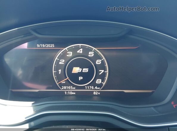 WAUB4CF56KA090671 2019 AUDI S5 Black Вид задніх сидінь