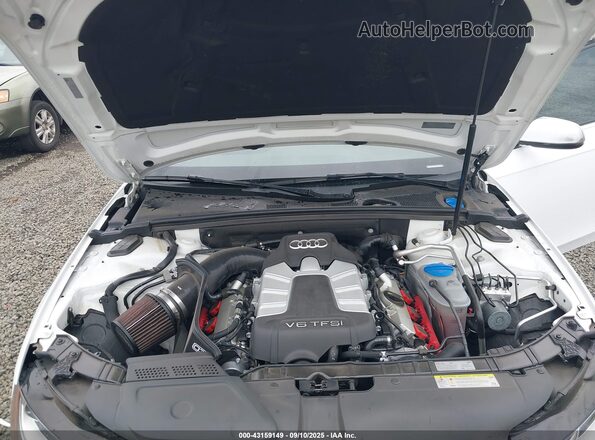 WAUBGAFL0GA005955 2016 AUDI S4 White Widok z tyłu