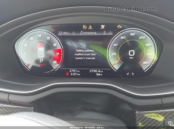 WAUC4CF55SA008255 2025 AUDI S5 White Widok tylnych siedzeń