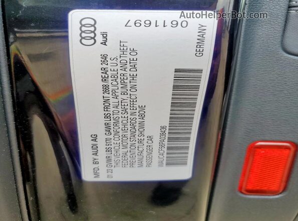 WAUC4CF56PA038436 2023 AUDI S5 Черный Вид подкапотного пространства