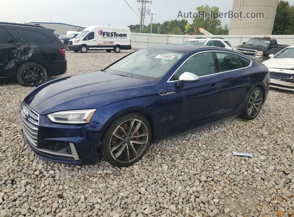 WAUC4CF5XJA011750 2018 AUDI S5 Blue Front left