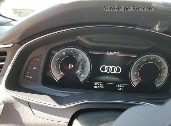 WAUD3BF2XRN033694 2024 AUDI OTHER White Widok zestawu wskaźników