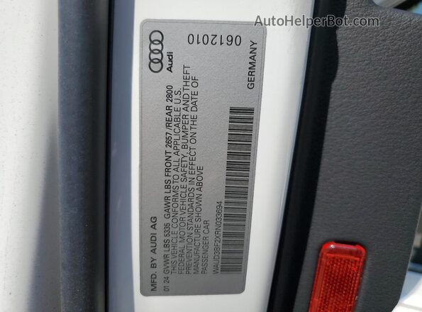 WAUD3BF2XRN033694 2024 AUDI OTHER White Widok komory silnika