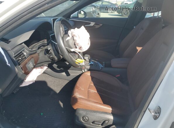 WAUDNAF45JN016859 2018 AUDI OTHER White Widok wnętrza z przodu