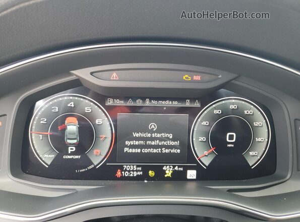 WAUE3BF23RN033458 2024 AUDI OTHER Blue Widok zestawu wskaźników