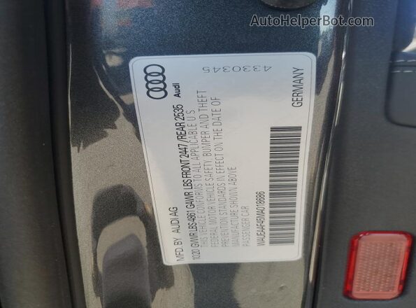 WAUEAAF45MA018686 2021 AUDI OTHER Серый Вид подкапотного пространства