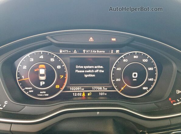 WAUENAF43JA144643 2018 AUDI OTHER White Սարքավորումների վահանակի տեսք
