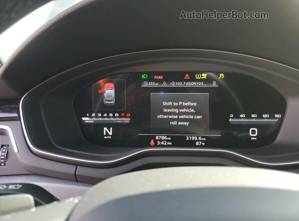 WAUFACF56RA040860 2024 AUDI OTHER Black Widok zestawu wskaźników