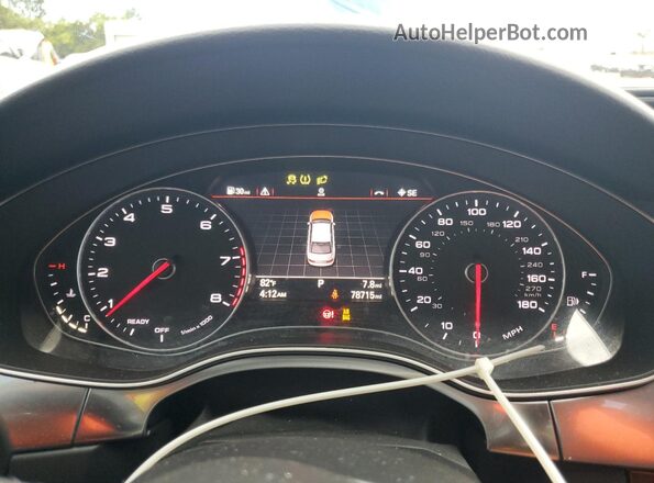 WAUG8AFC2JN007564 2018 AUDI OTHER Black Instrument cluster view