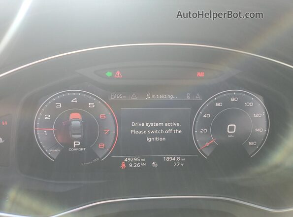 WAUL2AF23LN065807 2020 AUDI OTHER Black Widok zestawu wskaźników
