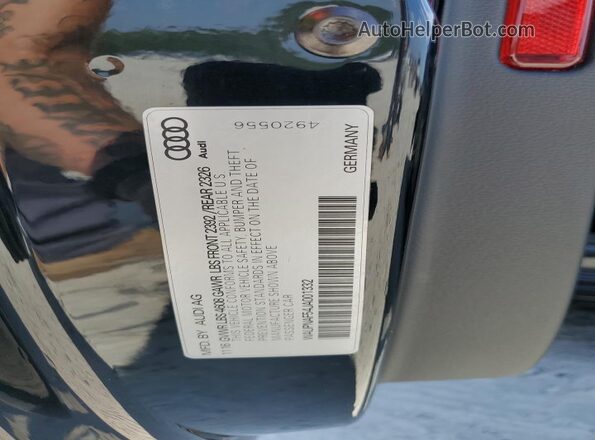 WAUPNAF54JA001332 2018 AUDI OTHER Black Engine compartment view