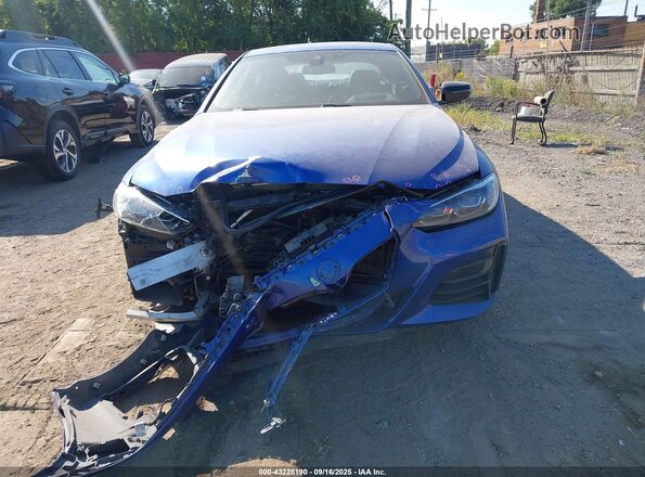 WBA13AR08MCG35752 2021 BMW M4 Синий Вид щитка приборов