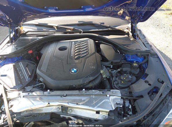 WBA13AR08MCG35752 2021 BMW M4 Синий Вид сзади