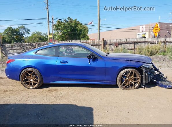 WBA13AR08MCG35752 2021 BMW M4 Синий Вид задней части салона