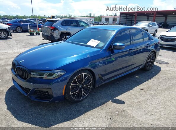 WBA13BK05MCF69807 2021 BMW OTHER Navy წინა მარცხენა ხედი სამი მეოთხედიდან