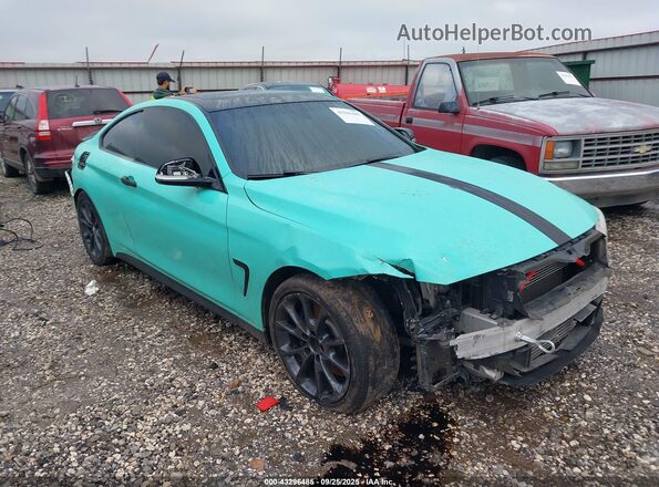 WBA3R1C59GK195883 2016 BMW OTHER Light Blue Передняя правая четверть