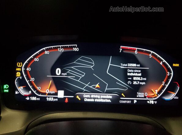 WBA53AP02NCJ41048 2022 BMW OTHER Угольный Вид щитка приборов