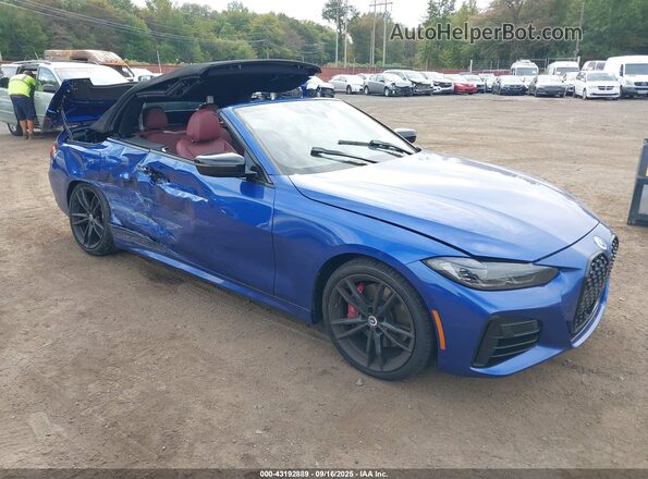 WBA63AT01PCL68034 2023 BMW M4 Blue Передня права чверть
