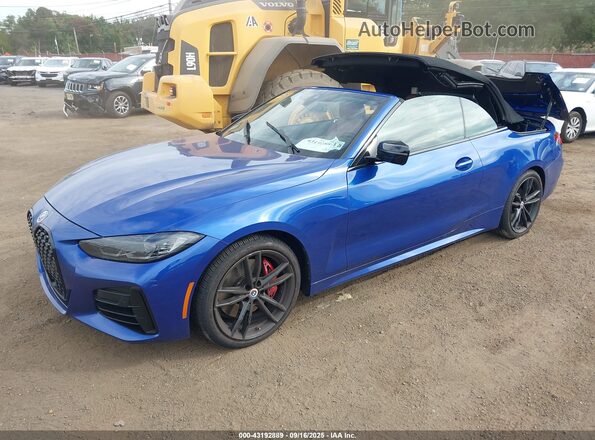 WBA63AT01PCL68034 2023 BMW M4 Blue Передня ліва чверть