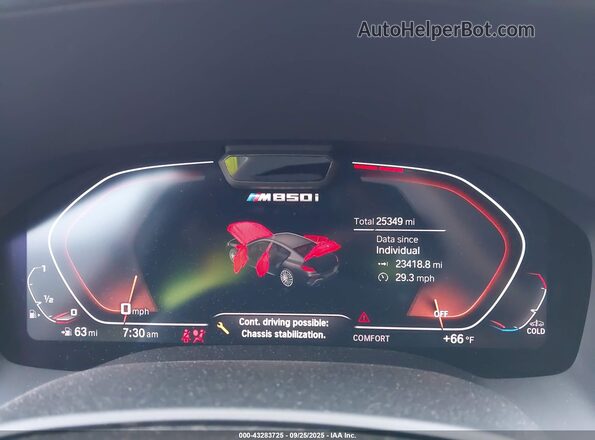 WBAGV8C07PCK50254 2023 BMW M8 Черный Вид задних сидений