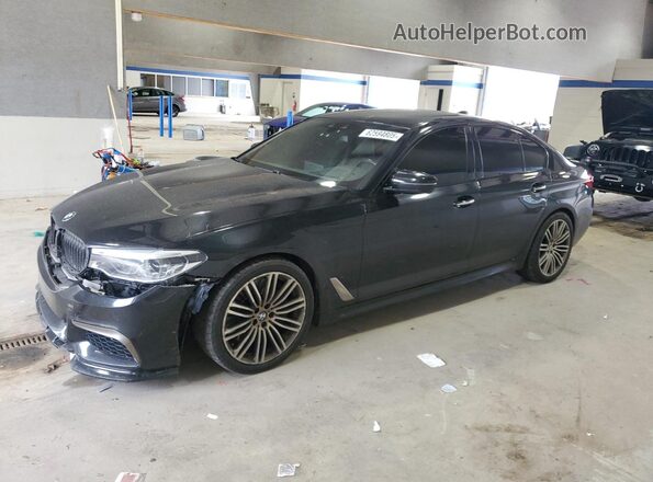 WBAJB9C54JB286660 2018 BMW M5 Black წინა მარცხენა ხედი სამი მეოთხედიდან