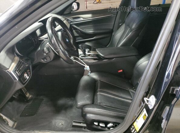 WBAJB9C54JB286660 2018 BMW M5 Black წინა სალონის ხედი